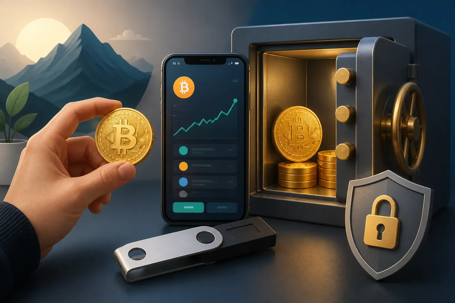 مراحل خرید و انتقال امن اولین بیت کوین